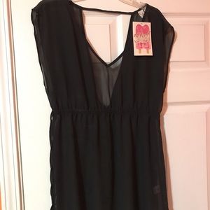 Swim Cover Up-Black